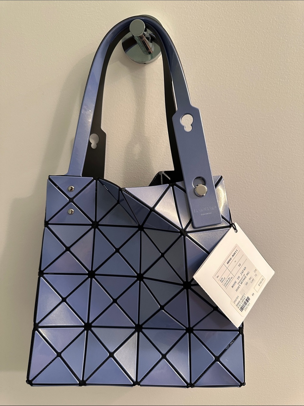 Baobao by Issey Miyake Geometric Blue Tote Bag